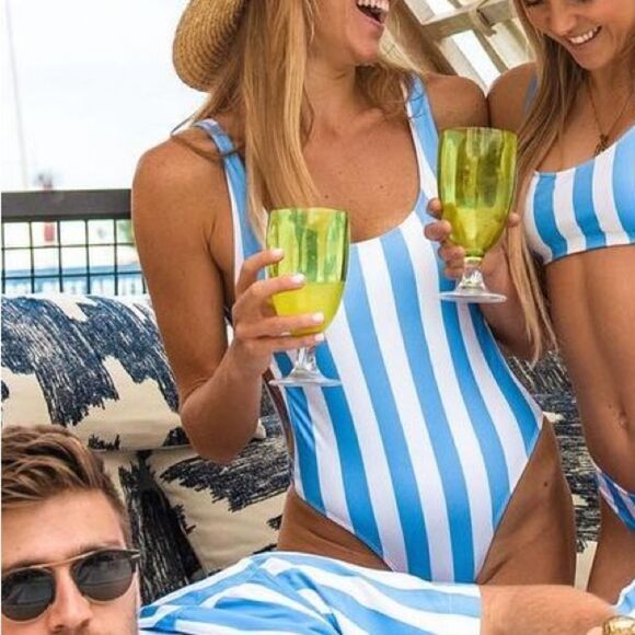 Kenny Flowers Other - Kenny Flowers Striped Side Cutout ONE PIECE Swimsuit